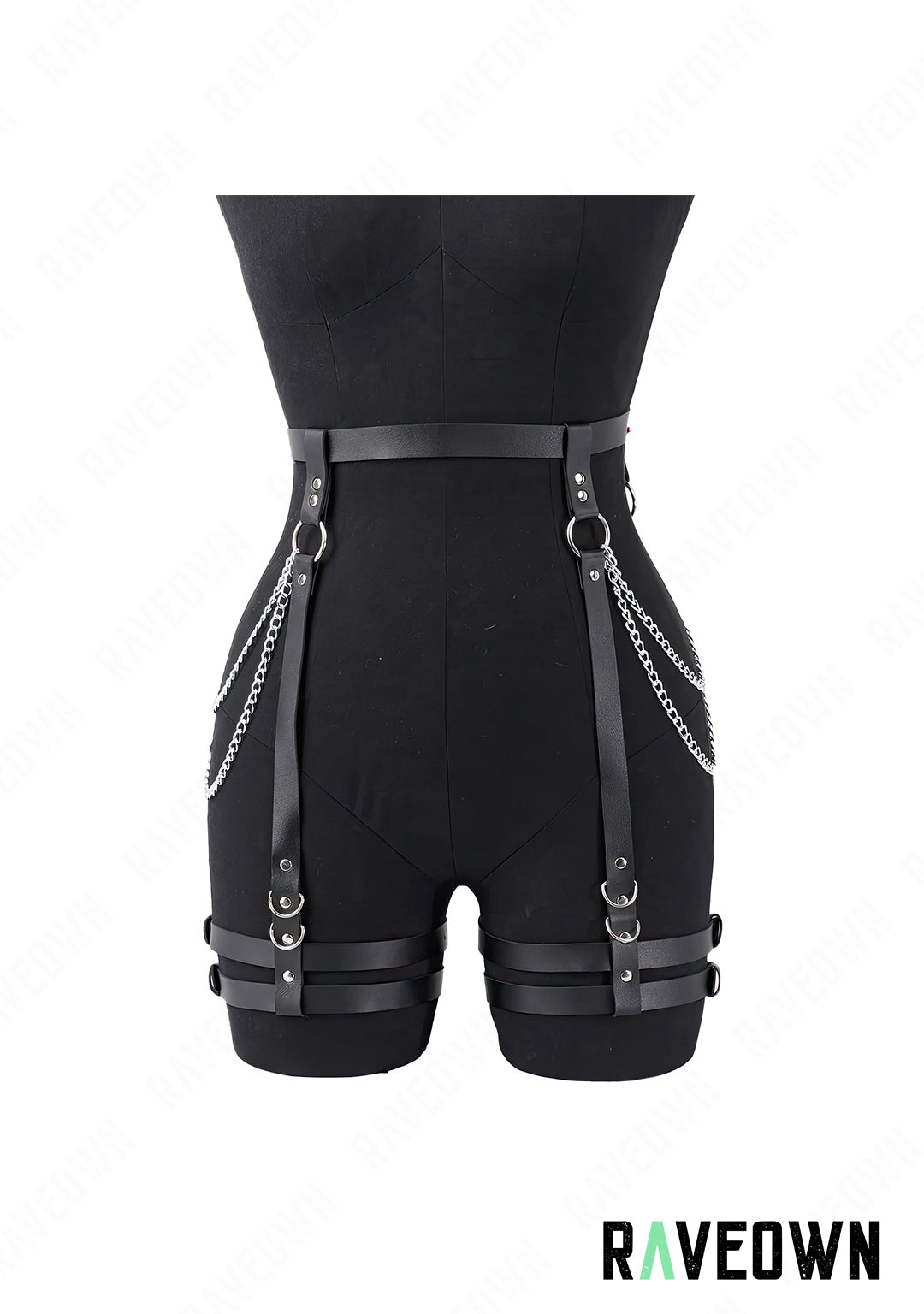 Harnais hanches Femme avec Chaines | Sm-Rave