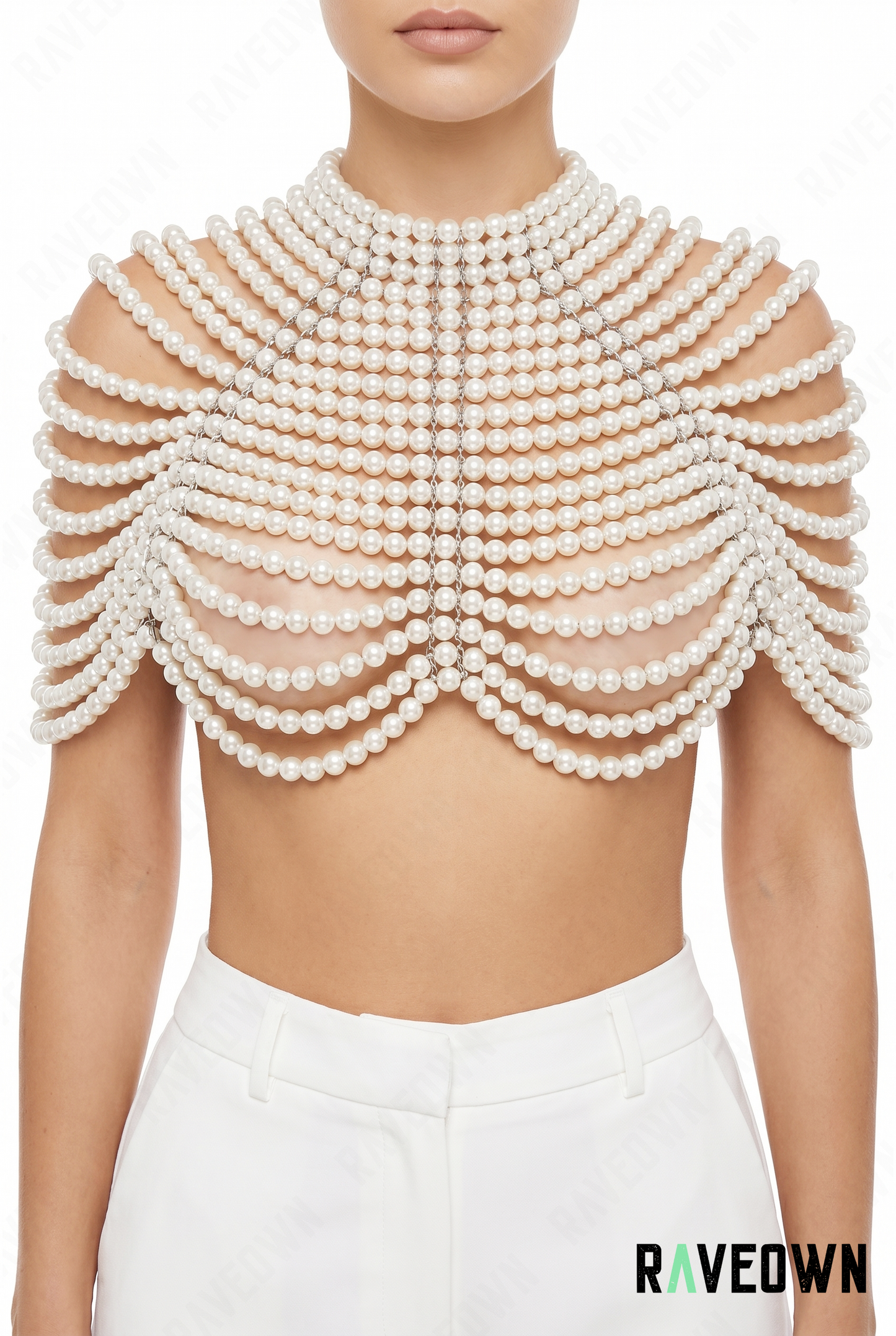 Crop Top en Perle | Ethereal Shine