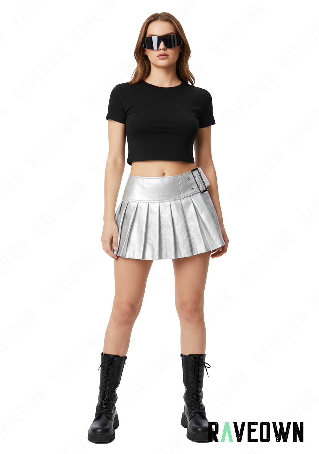 Jupe Plissée Argentée | MOON SILVER