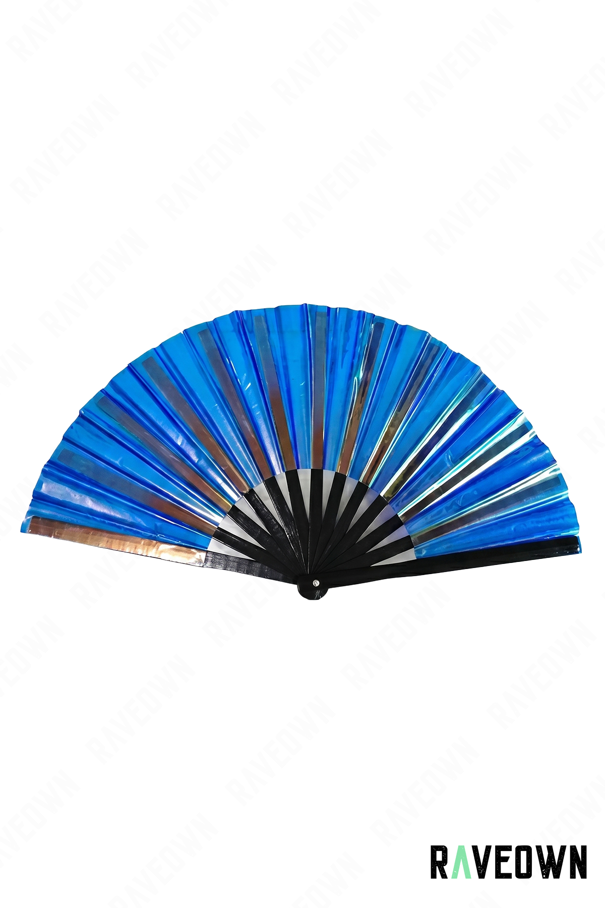 Éventail Bleu Holographique