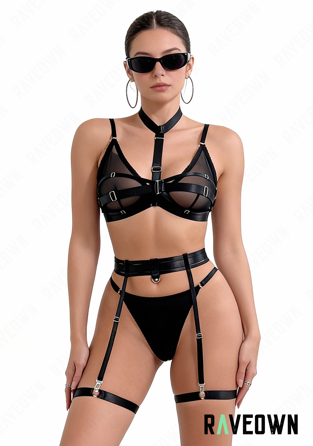 Lingerie 3 pièces Noir | EchoRave