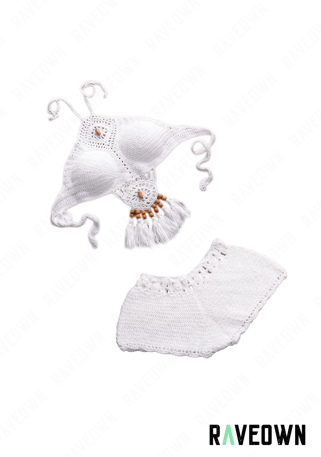 Crop Top & Mini Short Crochet | Hippie BOHO