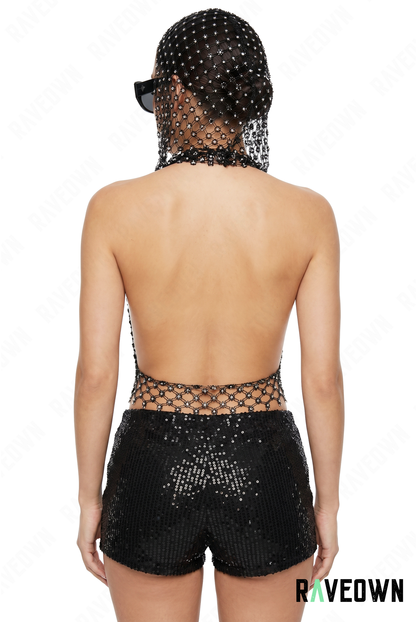 Débardeur Strass avec Capuche | Ethereal Shine