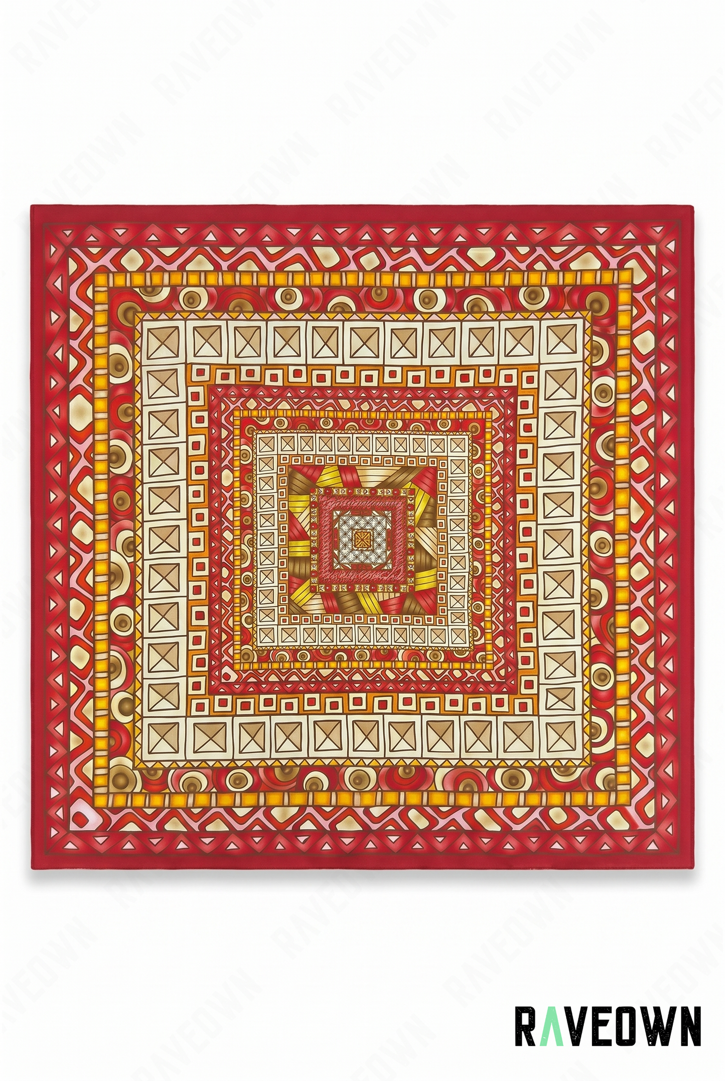 Bandana Géométrique Carré Oriental | Nomadix
