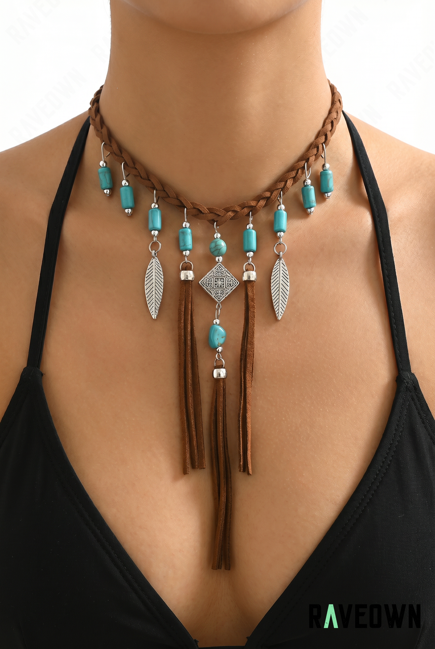 Collier Sautoir Turquoise | Hippie Boho