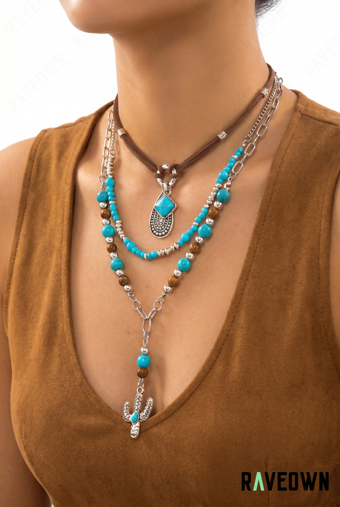 Collier Pendentif Cactus | RÆVEN