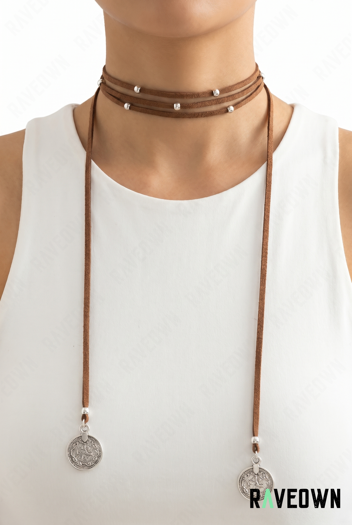 Collier cordon avec médaillon | RÆVEN
