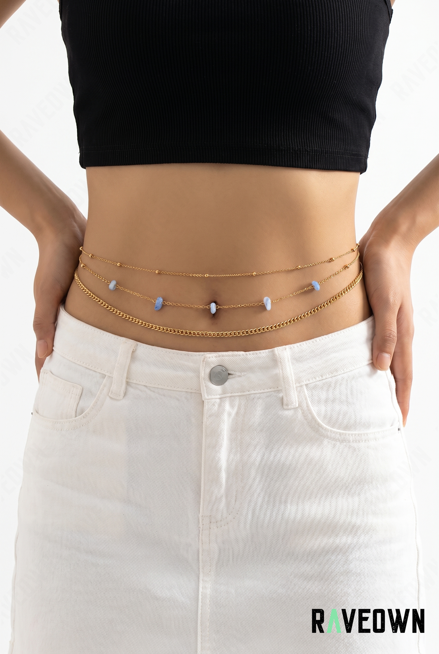 Chaîne de Taille Femme avec Pierres | Hippie Boho