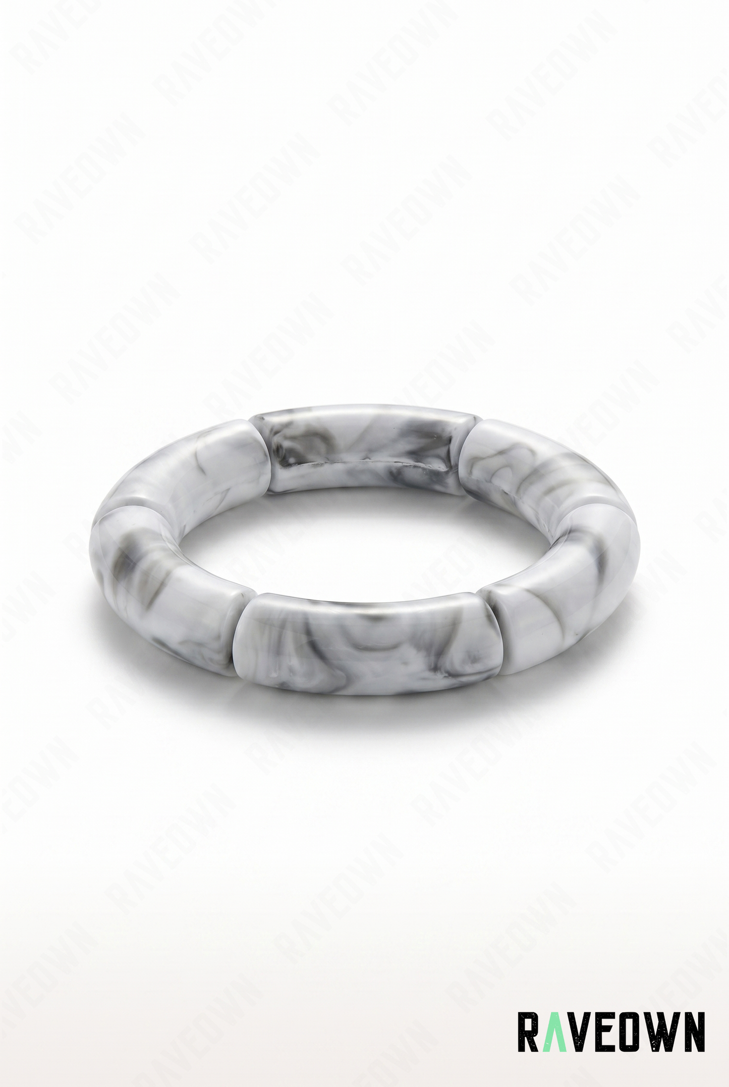 Bracelet Blanc Marbré
