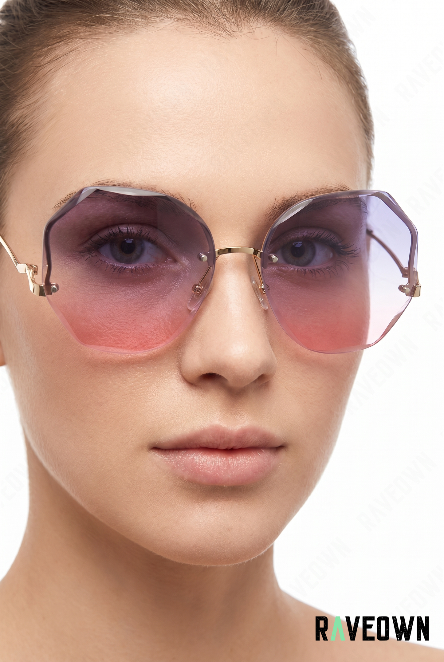 Lunettes Rondes Oversize Dégradé | Solvaï