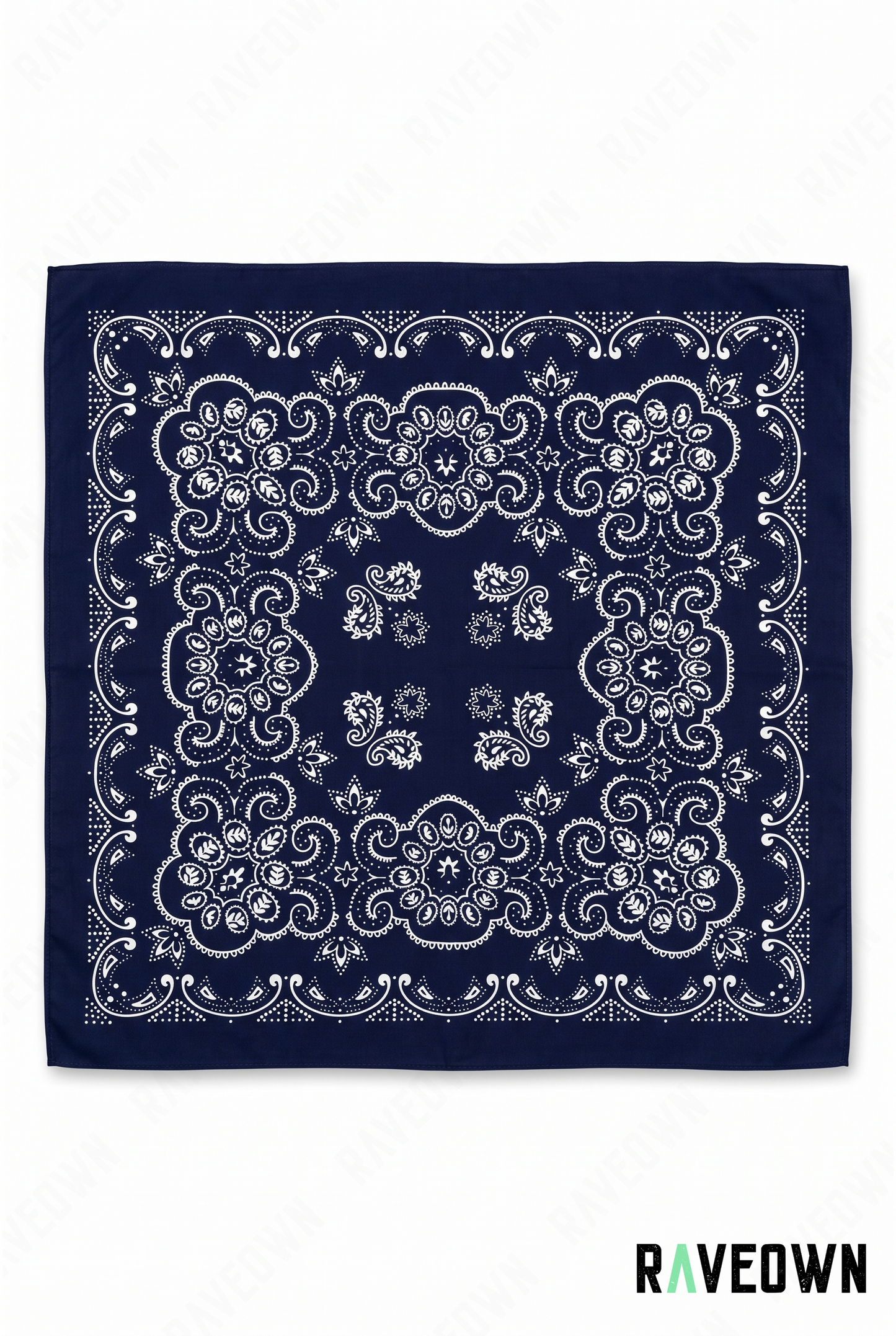 Bandana Coton Femme – Baroque Paisley Symétrique | Terra Boho