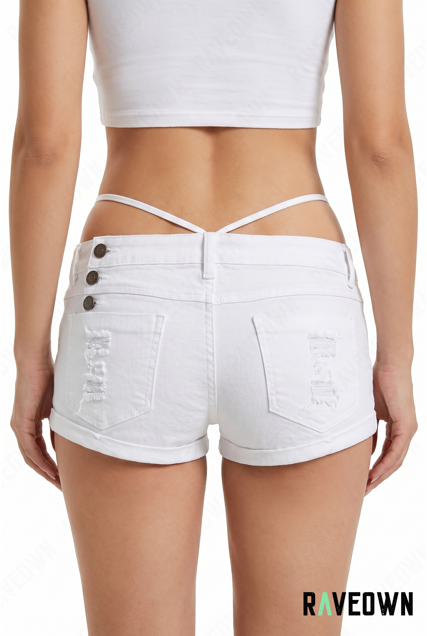 Mini Short Blanc | BOHO Wild West