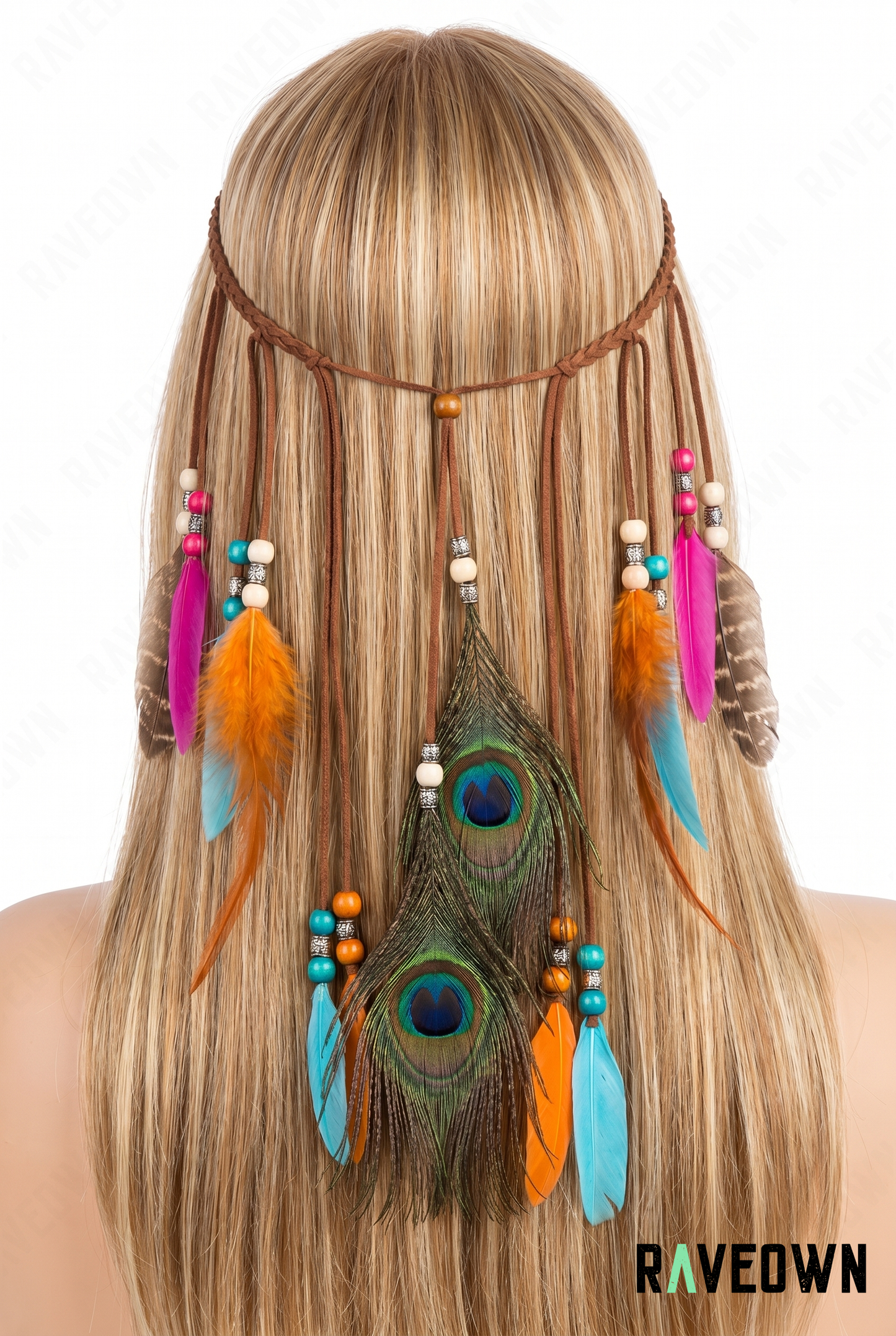 Plume Cheveux – Orange et Turquoise Festival | Festi.Life