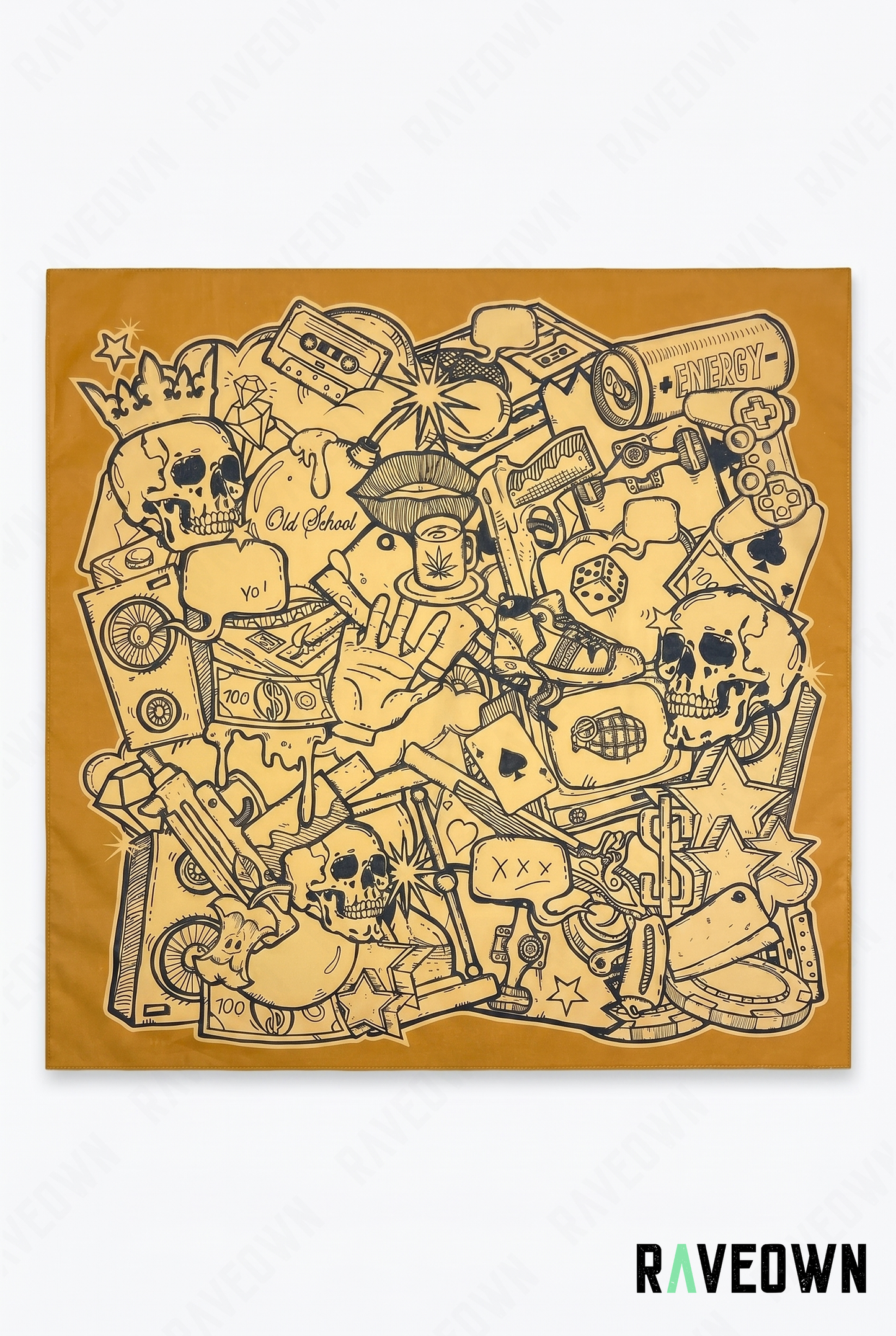 Bandana Tête De Mort – Skull Illustré | Nomadix