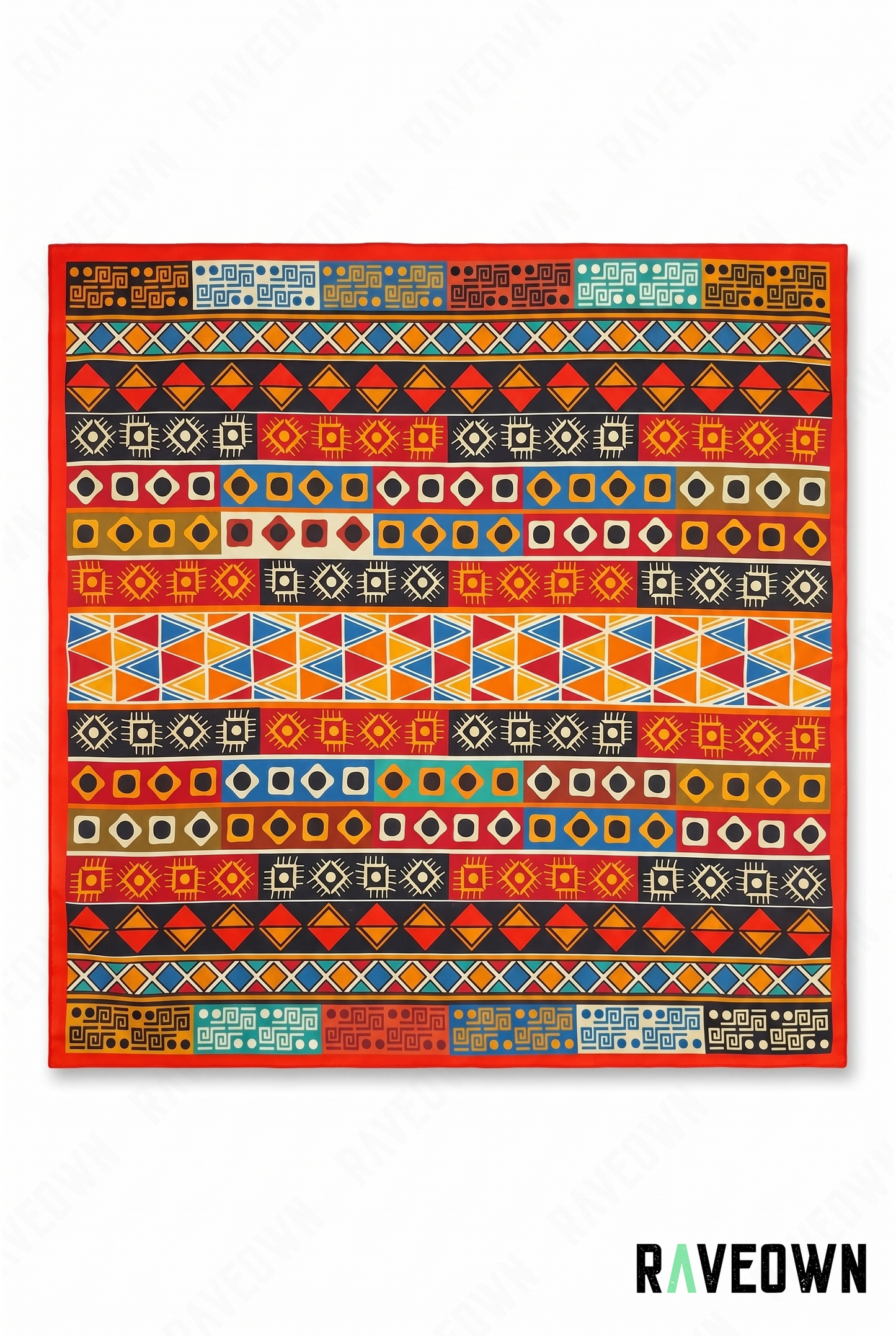 Écharpe Motif Bandana – Ethnique Folk | Terra Boho