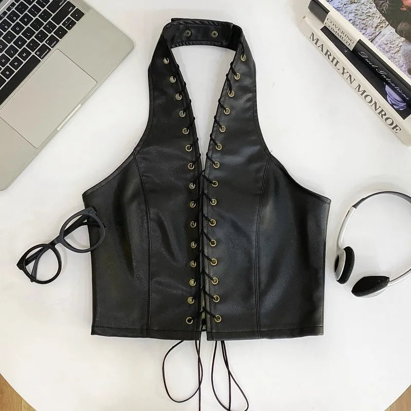 Débardeur Faux Cuir | BOHO Wild West