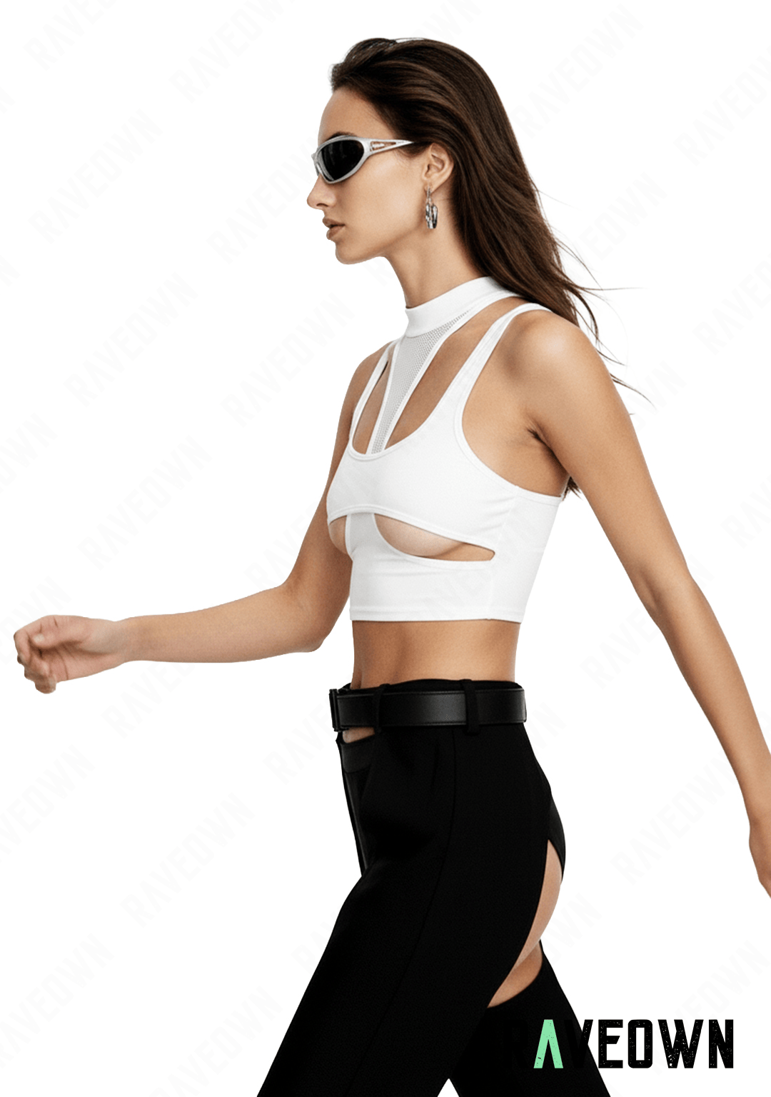Crop Top Blanc Femme | CLEARITY