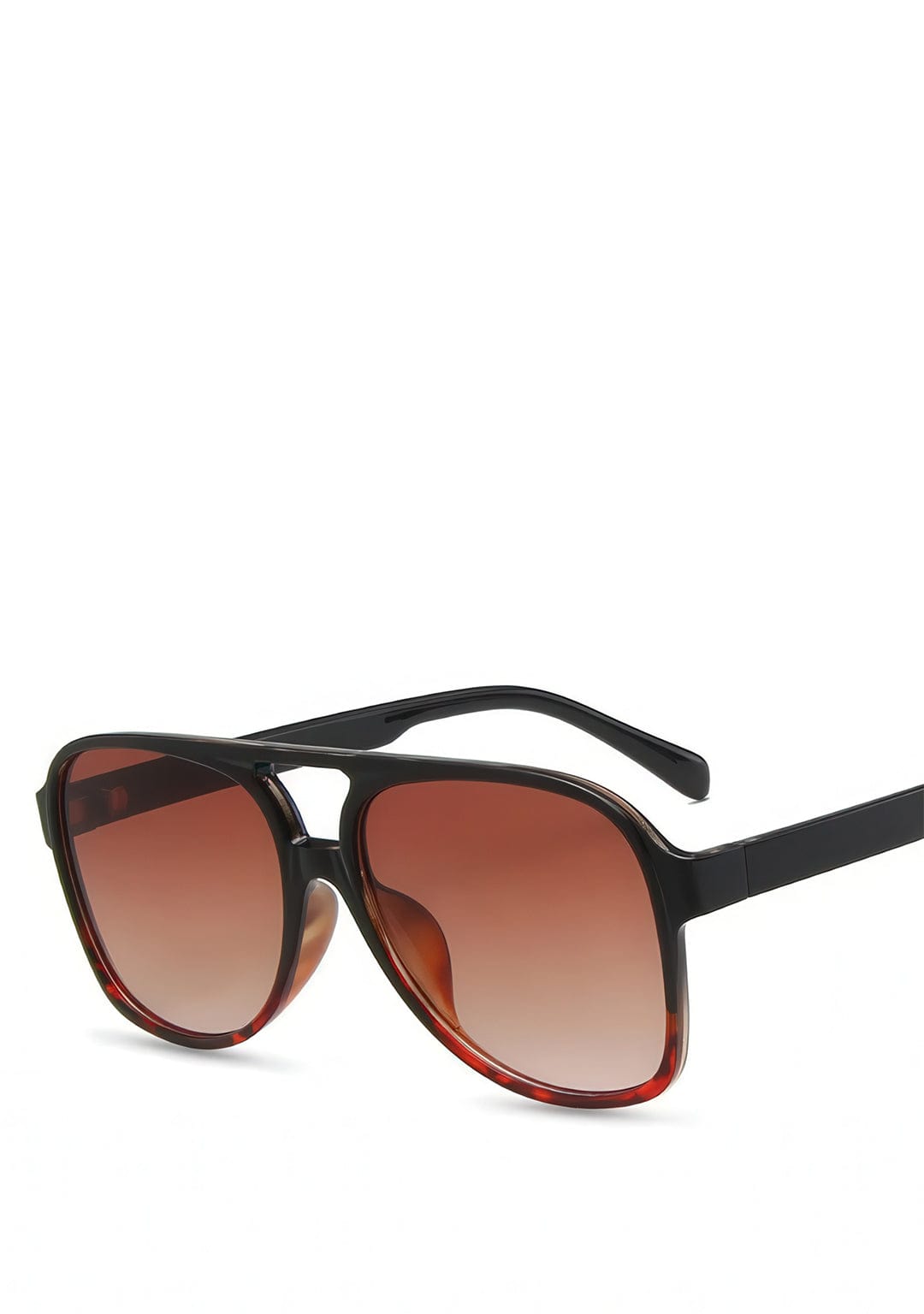 Lunette Vintage K6 Noir et Thé foncé