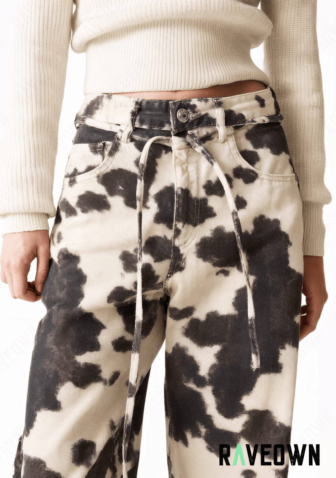 Pantalon Imprimé Vache | Sauvage | RAVEOWN