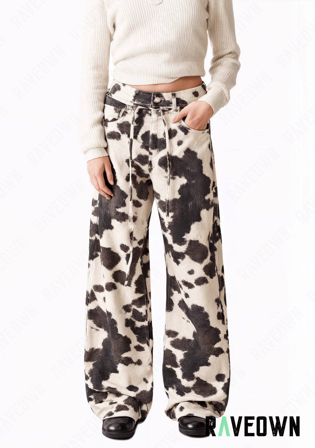 Pantalon Imprimé Vache | Sauvage | RAVEOWN