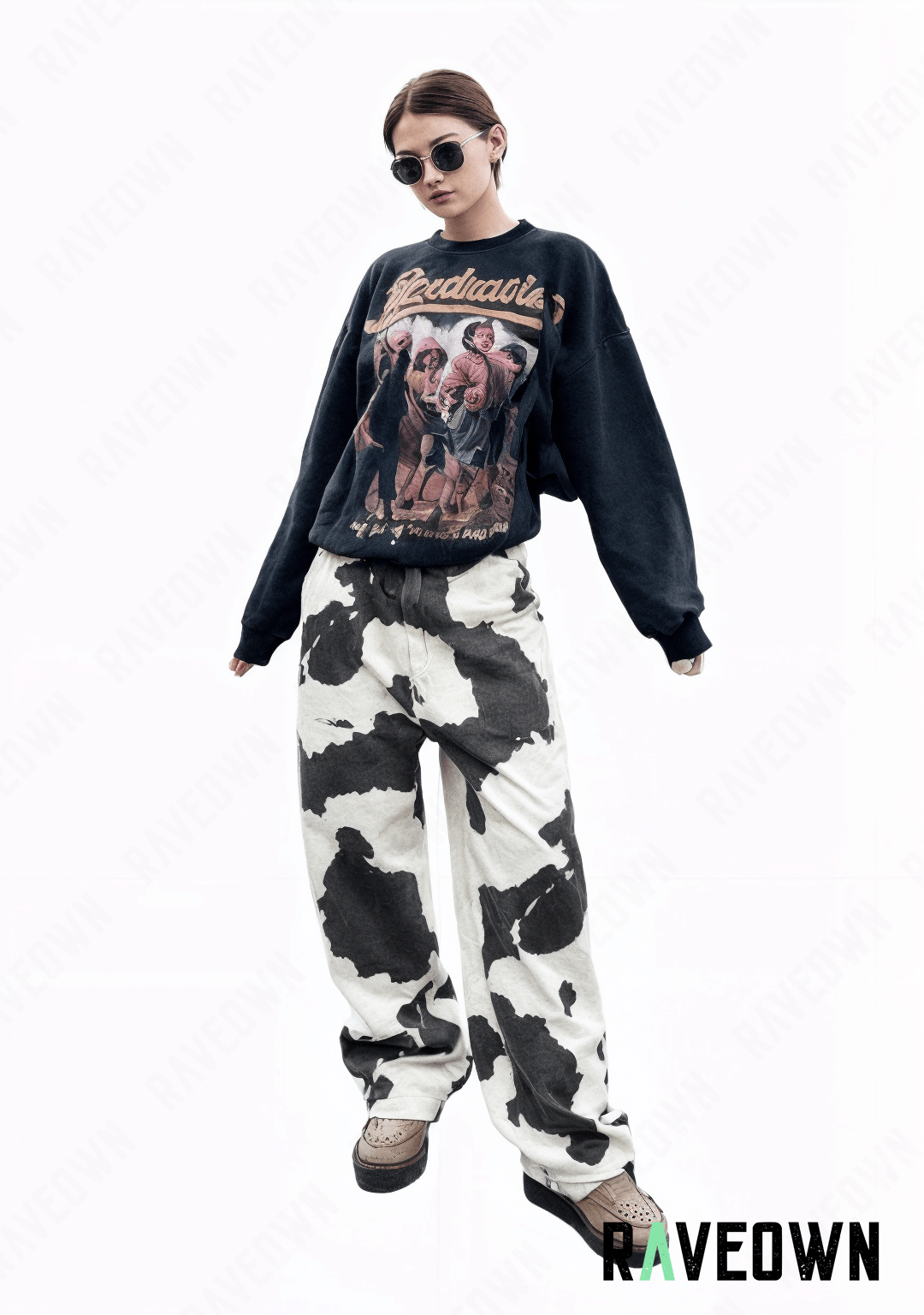 Pantalon Straight Vache | Sauvage | RAVEOWN