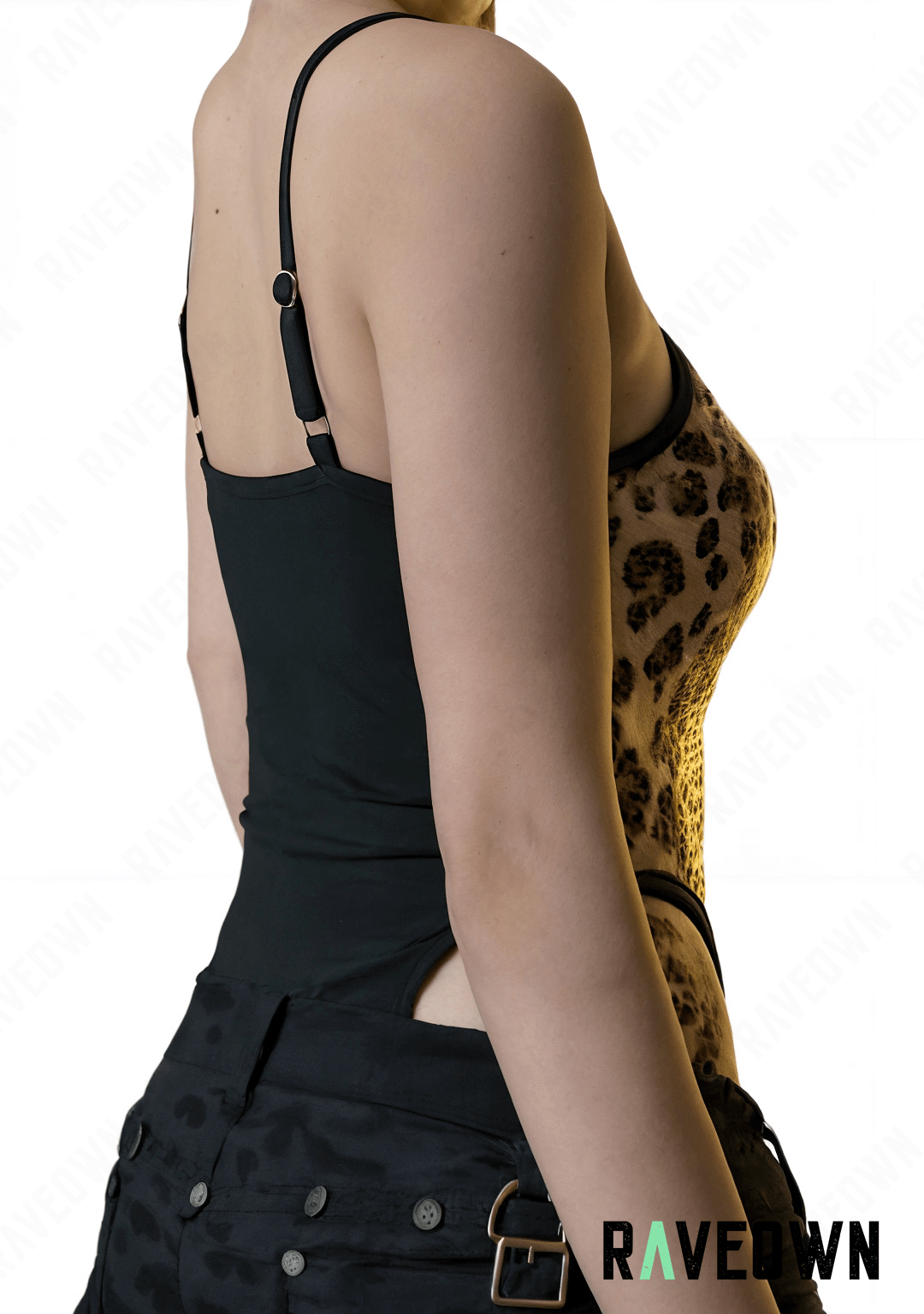 RAVEOWN | Body Léopard Sexy à Sequins | SAUVAGE