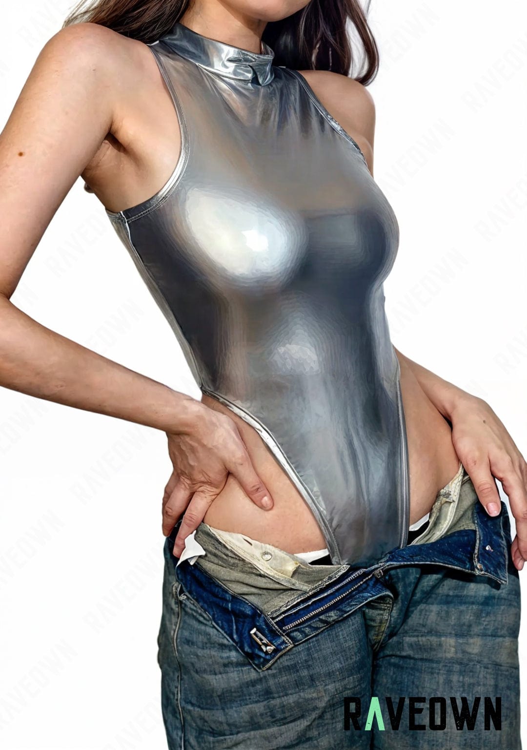 RAVEOWN | Bodysuit Argenté | MOON SILVER