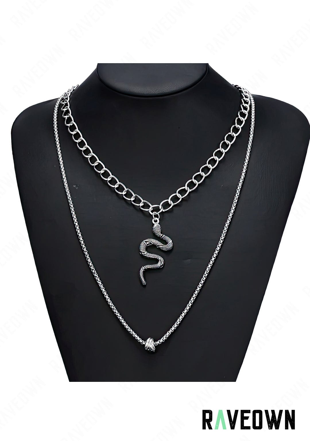 RAVEOWN | Collier Femme Serpent | Nektra Argenté