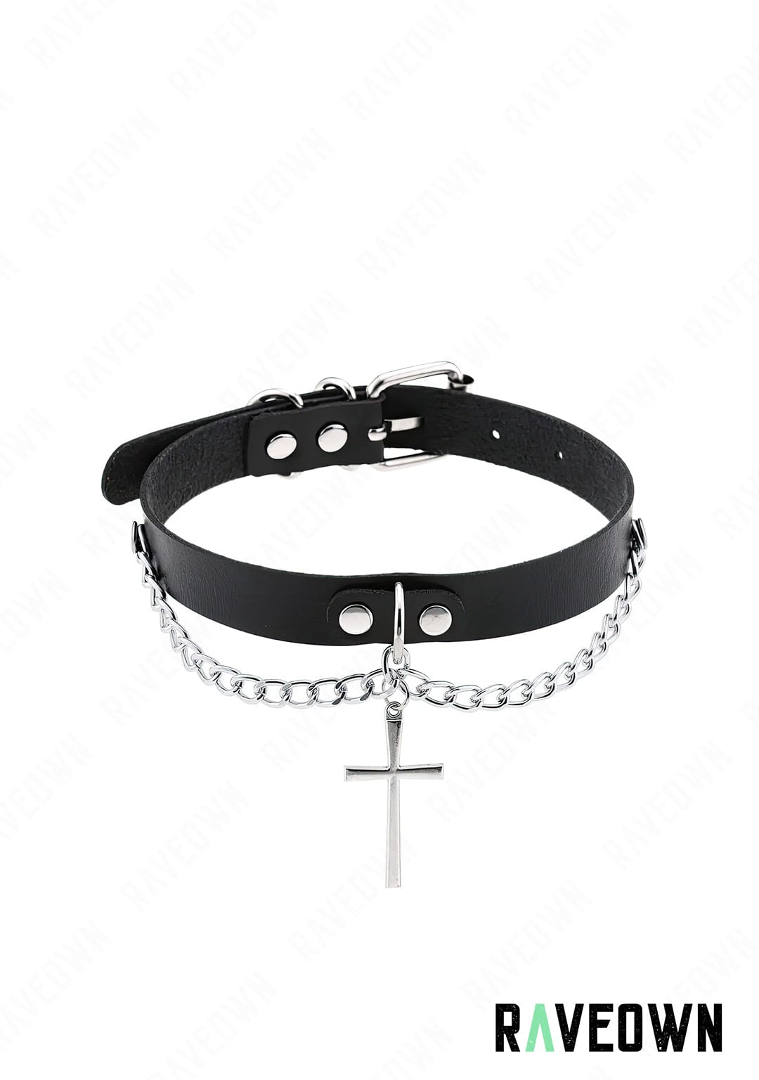 Collier Harnais Chaîne & Croix | Sm-Rave