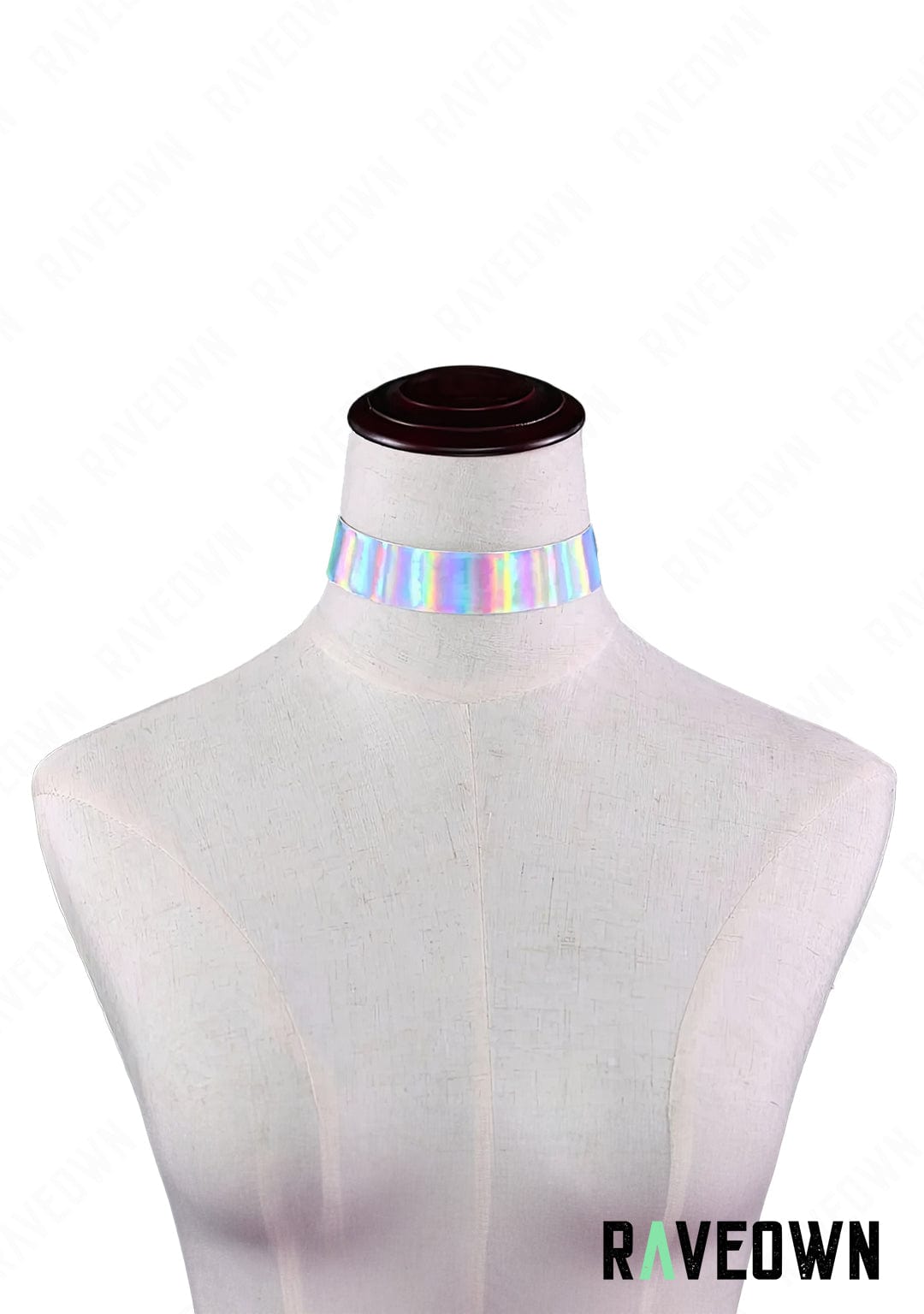 RAVEOWN | Collier | MOON SILVER Holo Blanc