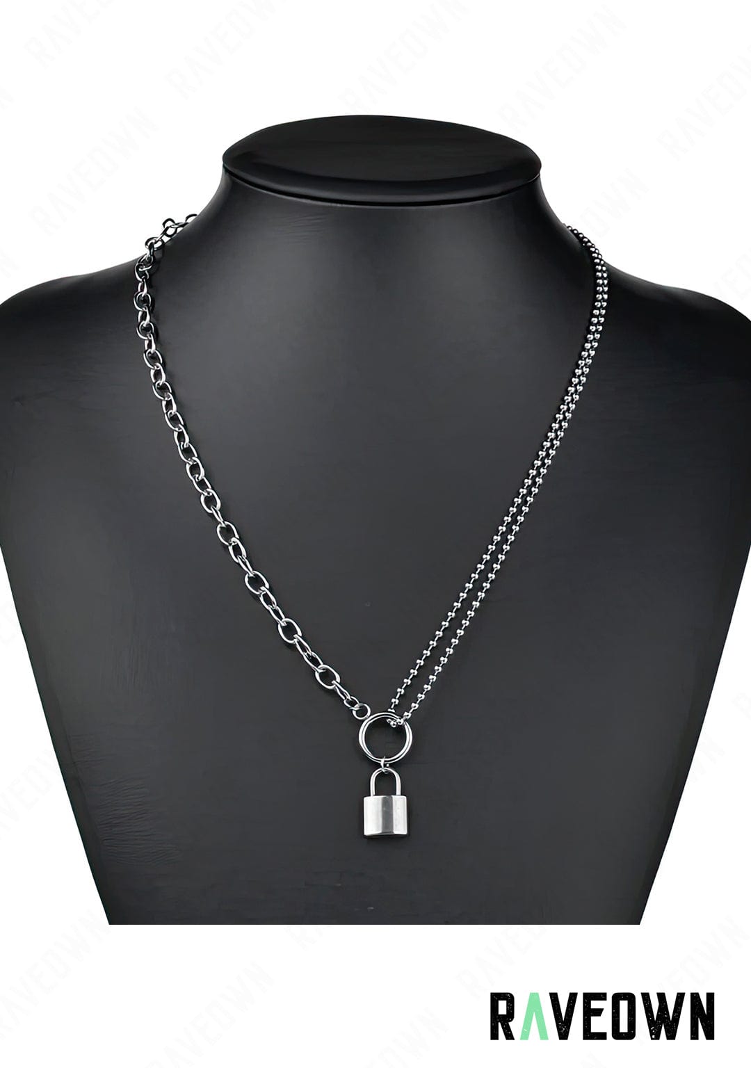 RAVEOWN | Collier Multi Chaînes Cadenas | Nektra Argenté