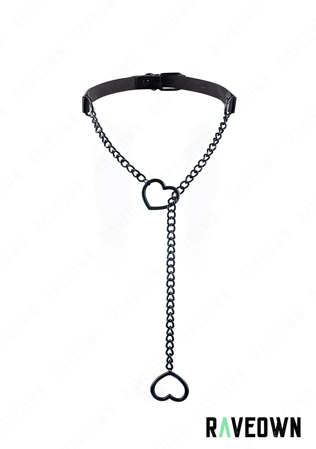 RAVEOWN | Collier Plaisir à serrer cœur | RÆVEN Noir