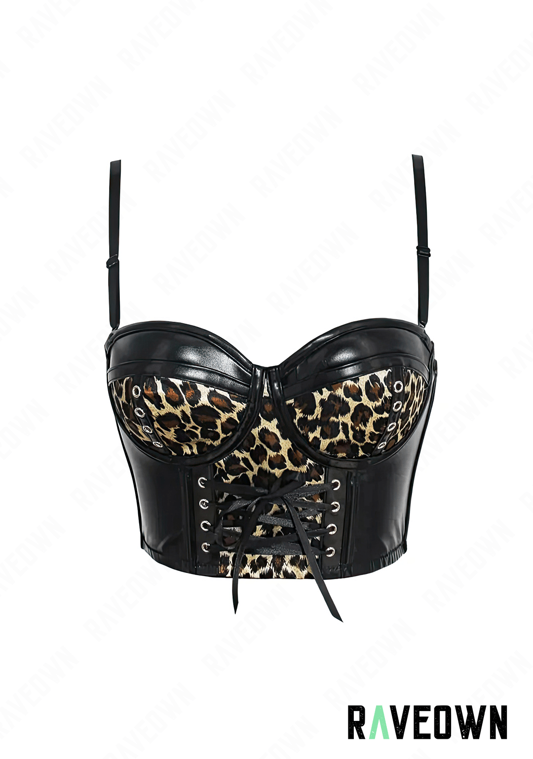 RAVEOWN | Corset Léopard à Lacets | SAUVAGE