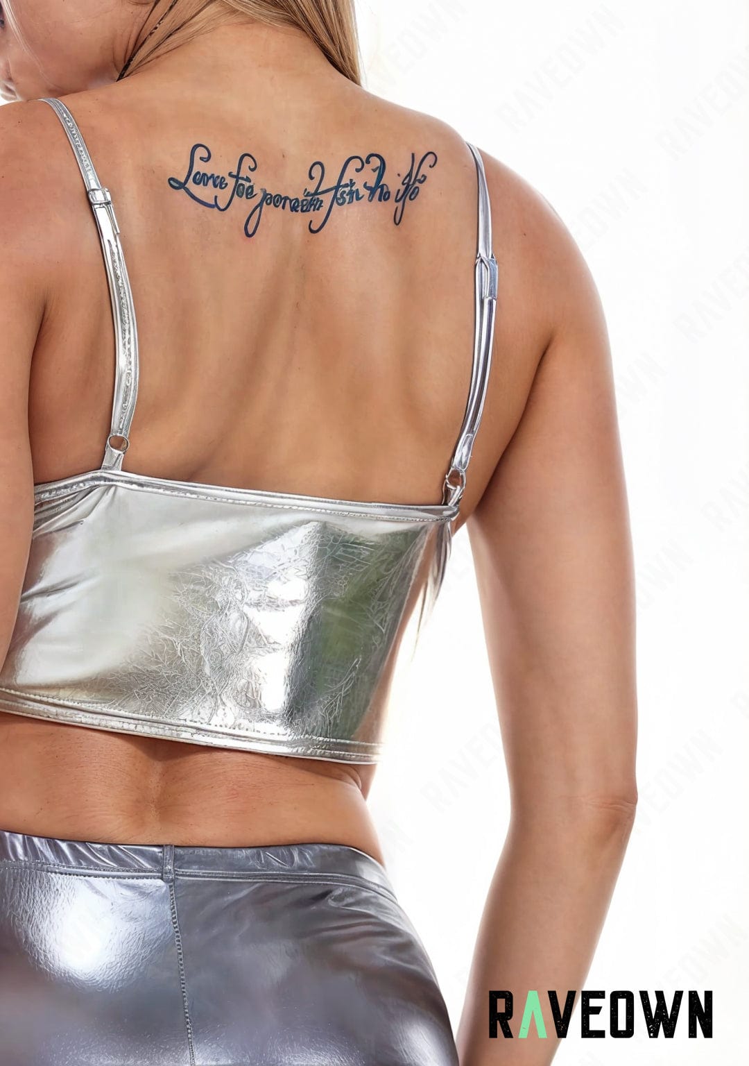 RAVEOWN | Crop Top à bretelles | MOON SILVER