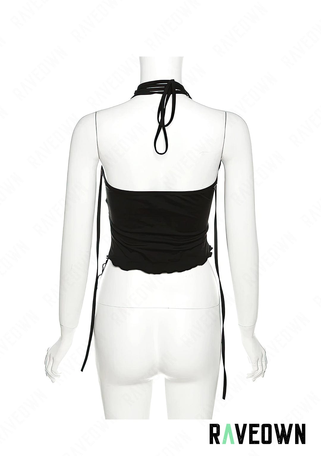RAVEOWN | Crop Top Noir X | EchoRave