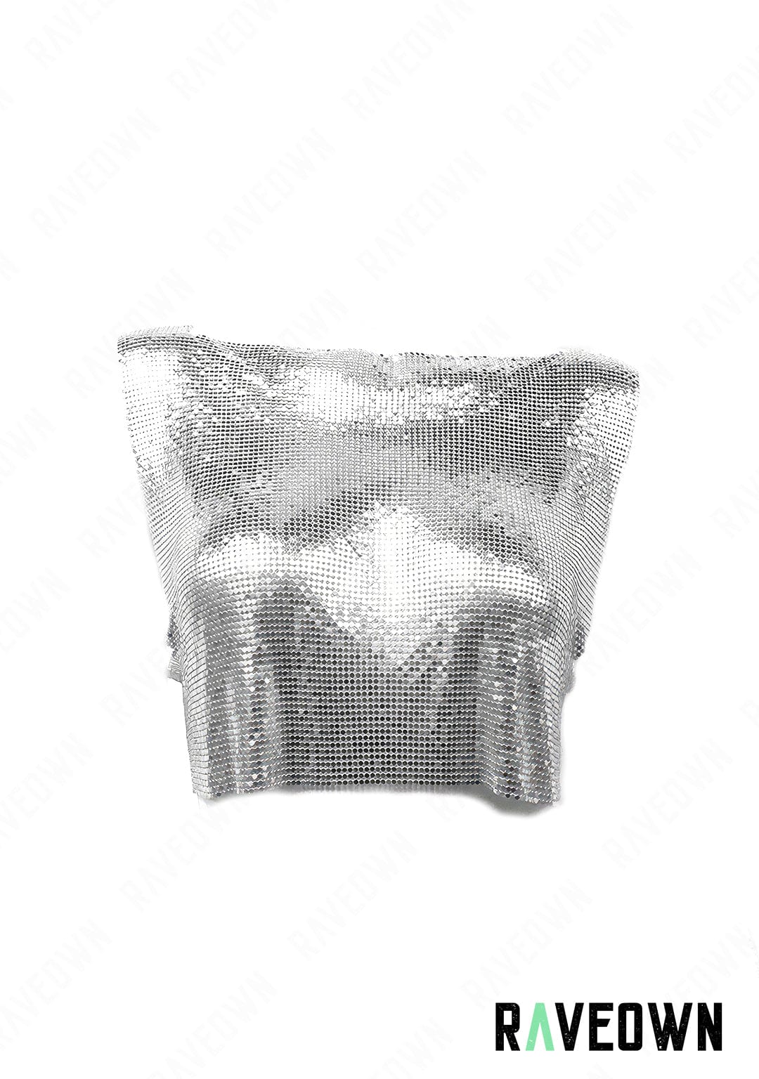 RAVEOWN | Crop Top o2 Scintillant | MOON SILVER