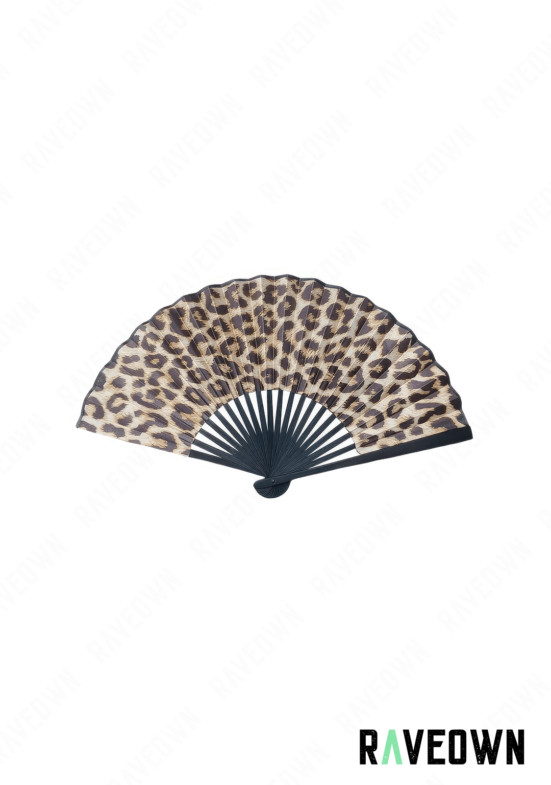 RAVEOWN | Eventail Léopard | Sauvage 42 x 24 cm