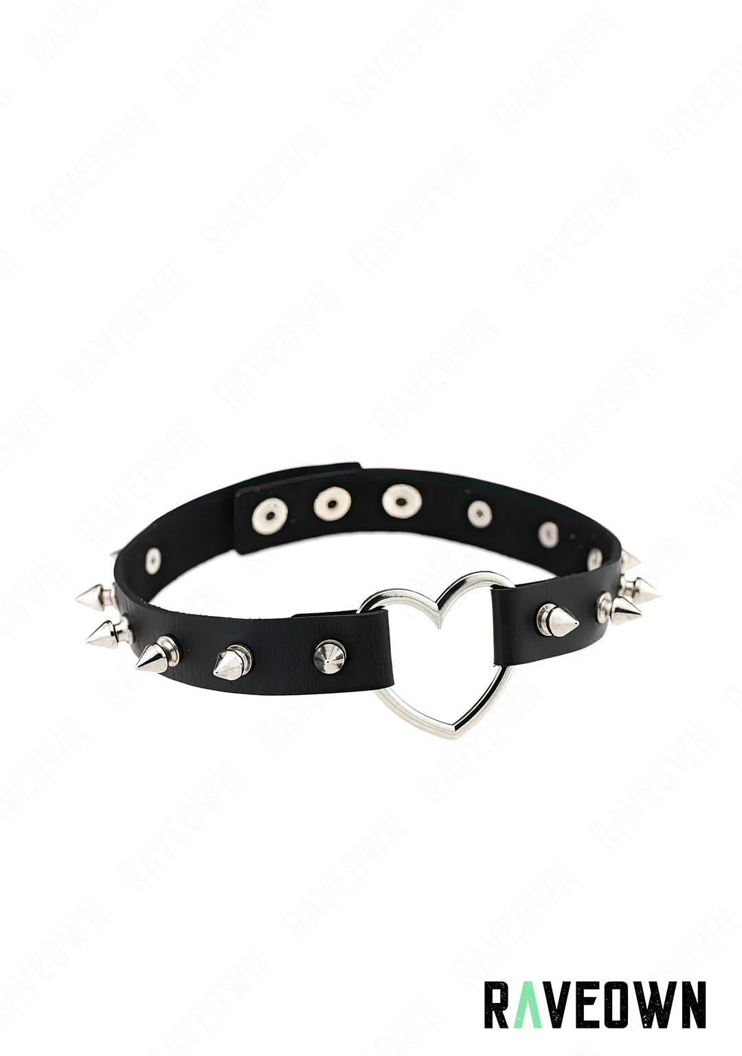 Harnais Cou Cœur & Rivets | Sm-Rave