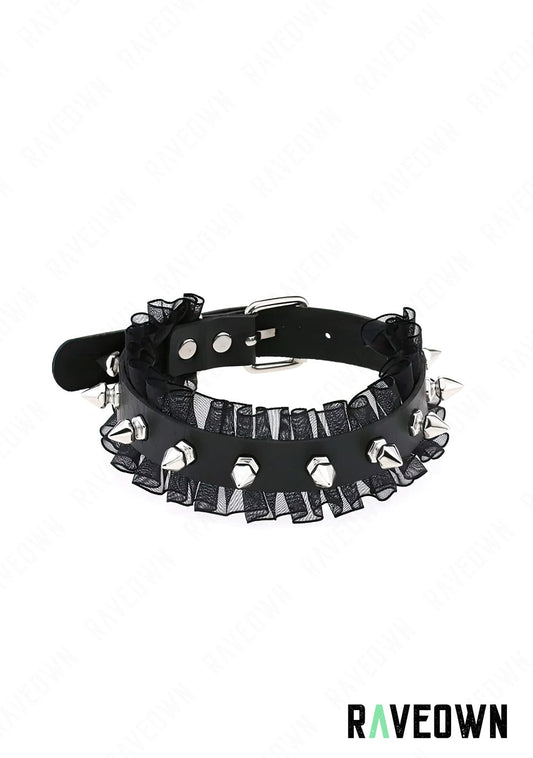 Harnais Cou Dentelle & Pics | Sm-Rave