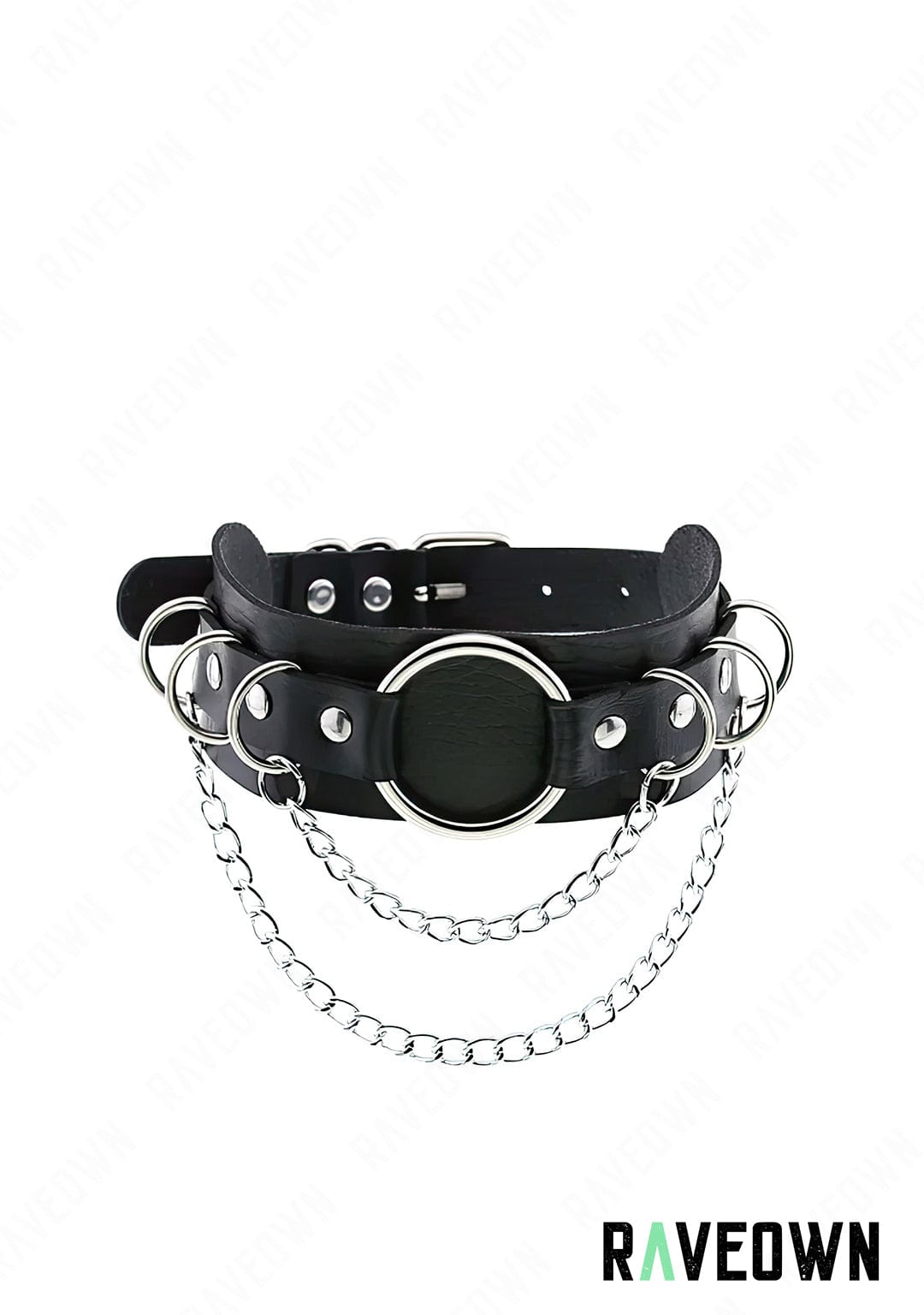 Harnais Cou Multi Anneaux & Chaînes | Sm-Rave