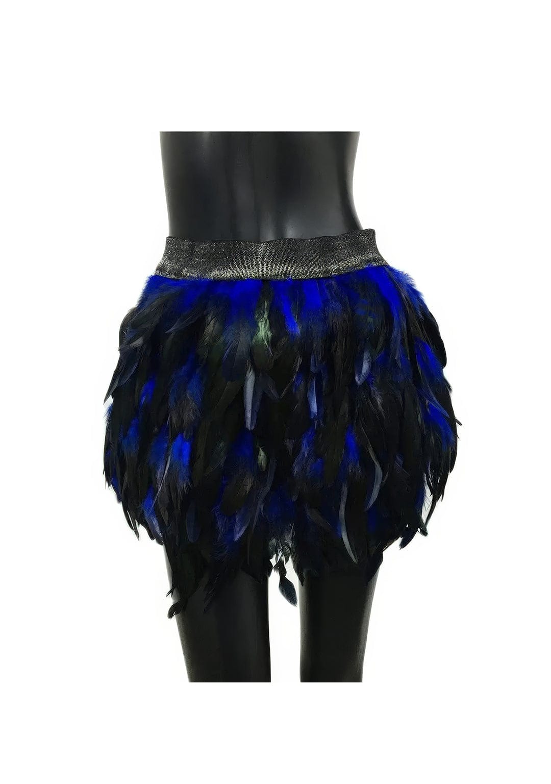 RAVEOWN | Jupe à Plumes | RavenGlow Bleu / XS-S
