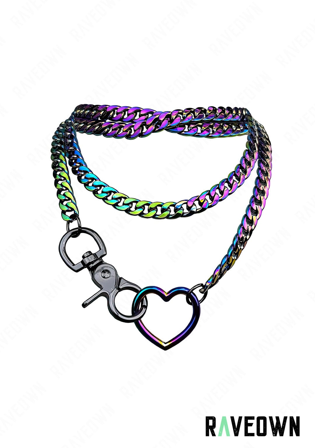 RAVEOWN | Long Collier Hot Tension | RÆVEN Rainbow / 86cm