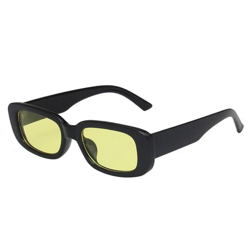 Raveown | Lunette de soleil rectangle Rave | Climax Noir et Jaune