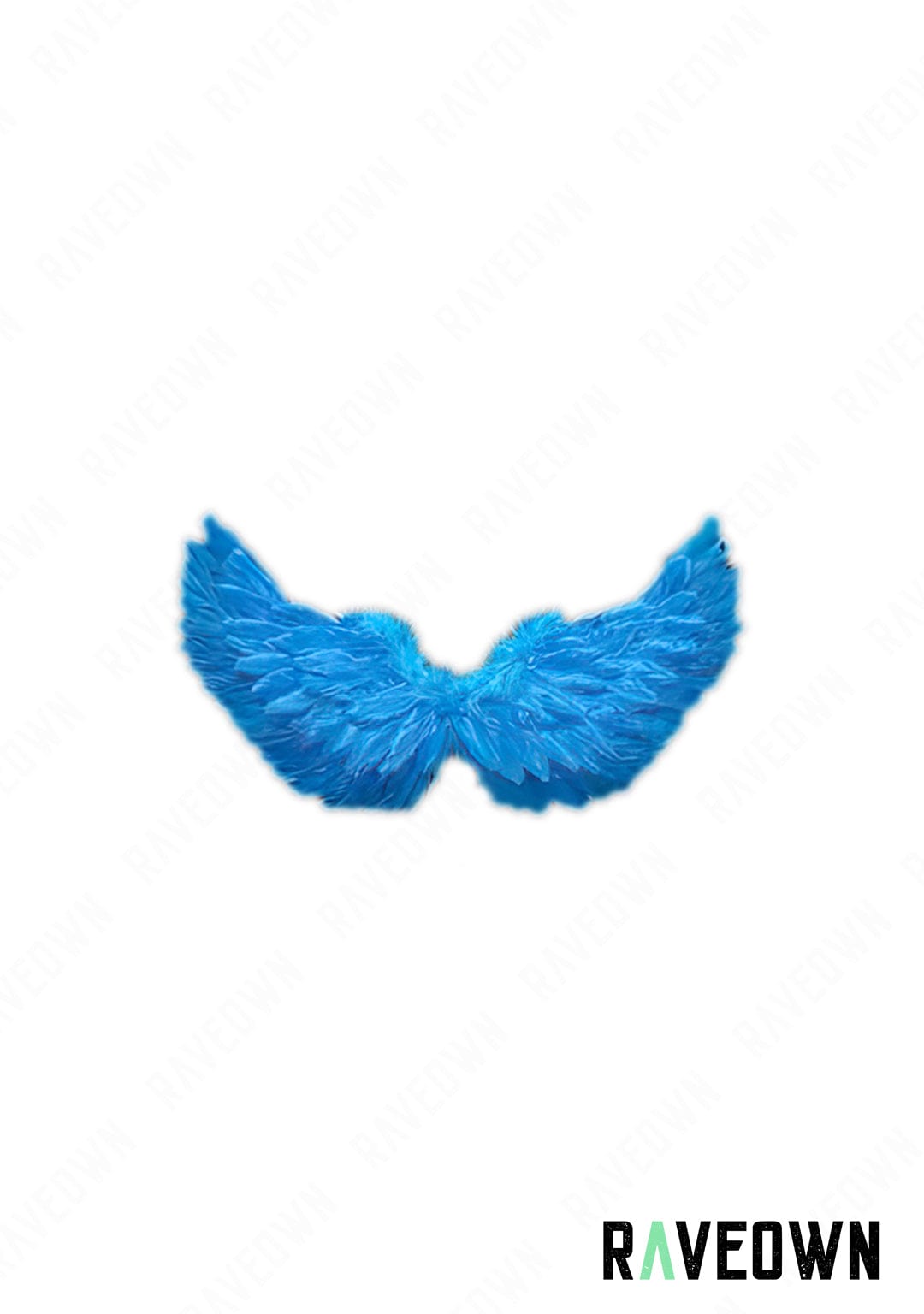 RAVEOWN | Petites ailes à Plume | RavenGlow Bleu Foncé / 65 x 35 cm
