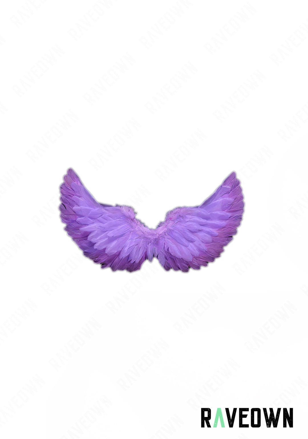 RAVEOWN | Petites ailes à Plume | RavenGlow Violet / 65 x 35 cm