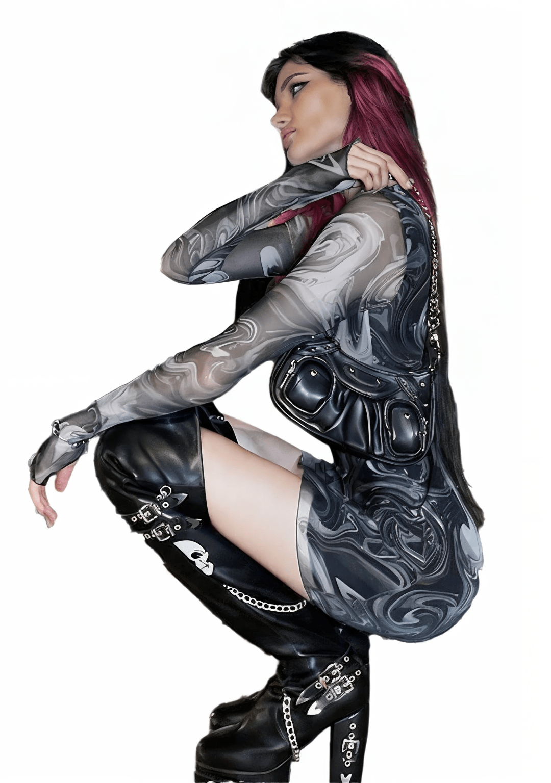 RAVEOWN | Robe Noire | Abstract
