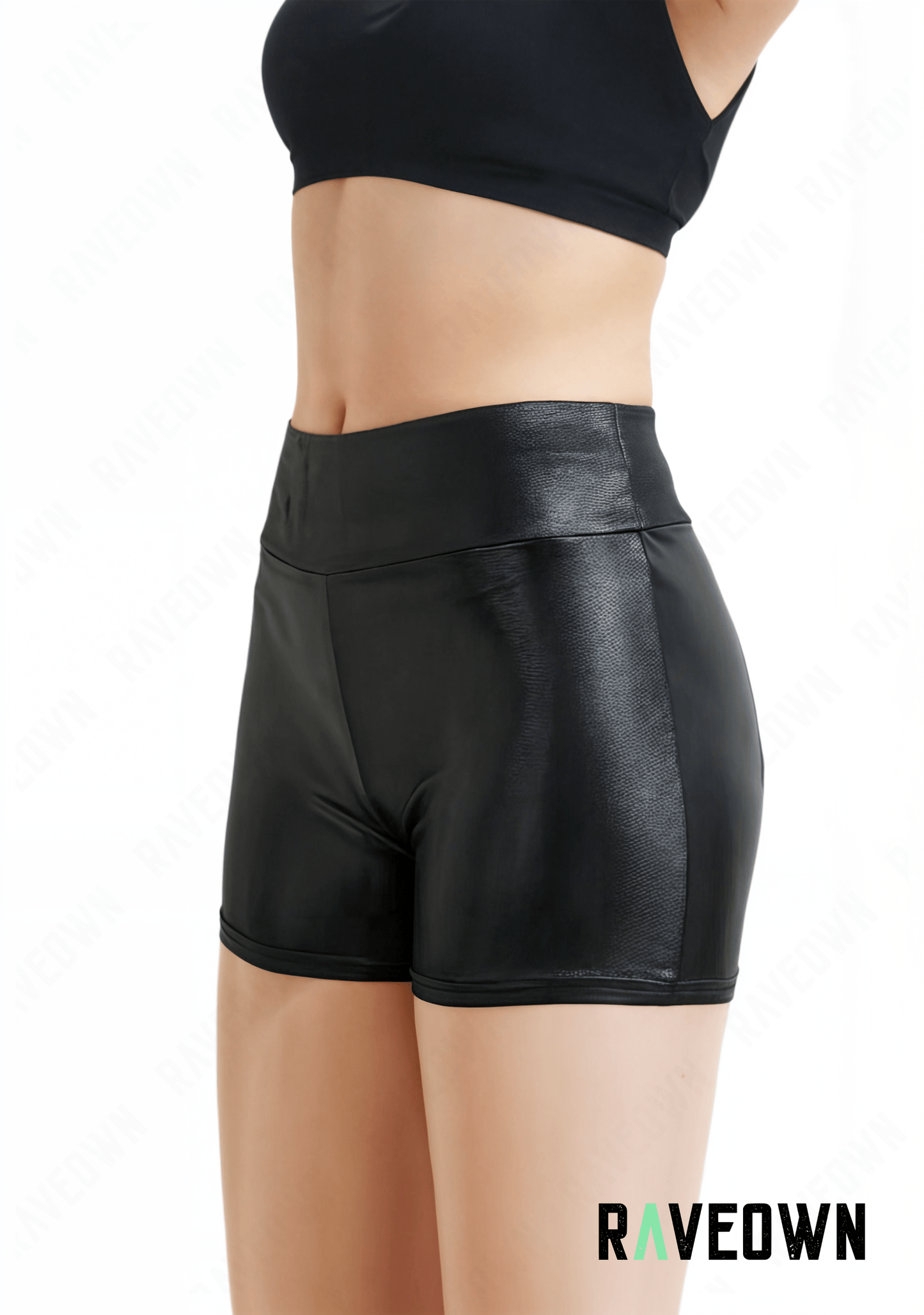 RAVEOWN | Short Taille Haute Noir | High.Rave