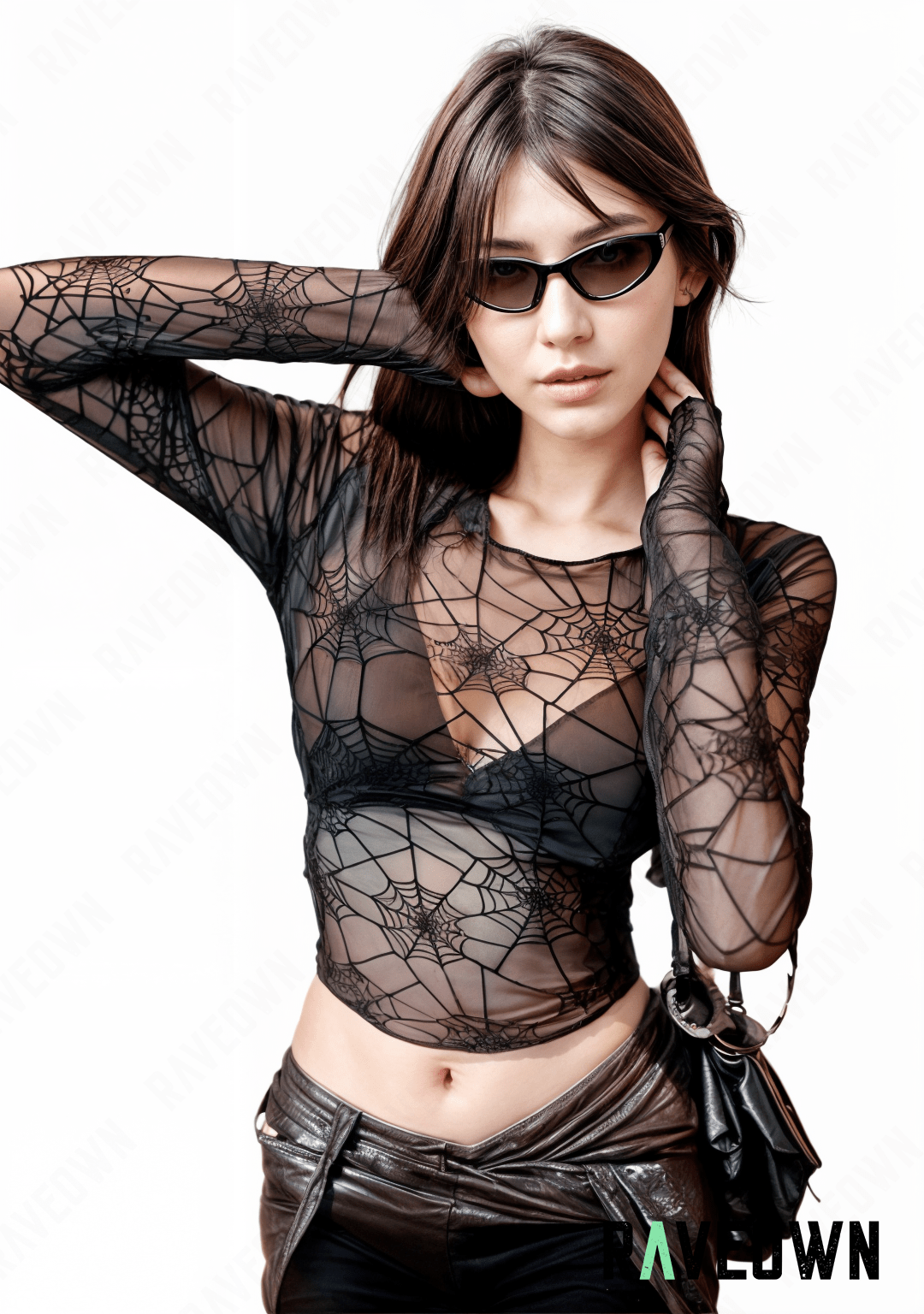 RAVEOWN | Spider Top Transparent | High.Rave