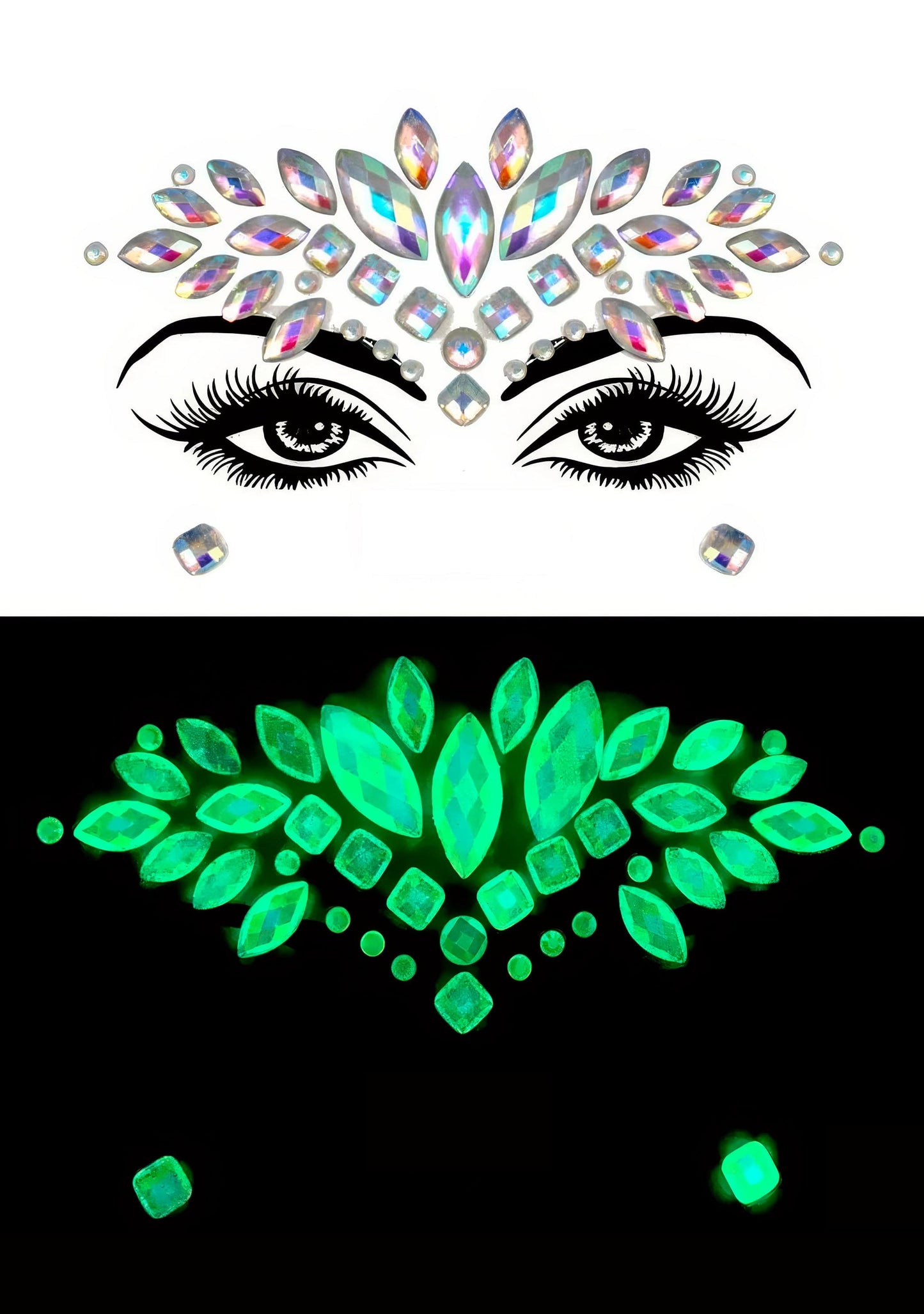 RAVEOWN | Strass Phosphorescents | H01 NO.4