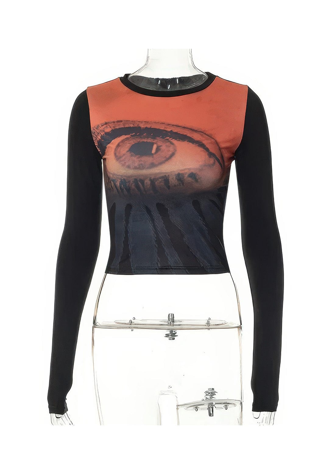 RAVEOWN | T-shirt Manches longues motif Yeux | Abstract